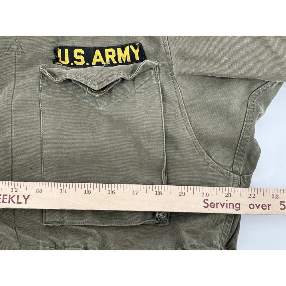 Vintage US Army M-1943 M43 Field Jacket WWII Military Original Coat Size 36